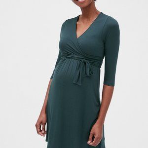 maternity wrap dress, XS, GAP